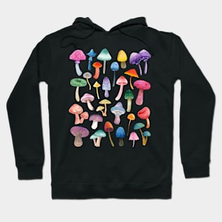 Watercolor Mushrooms Hoodie